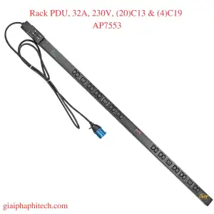 Rack PDU, Basic, Zero U, 32A, 230V, (20)C13 & (4)C19 AP7553
