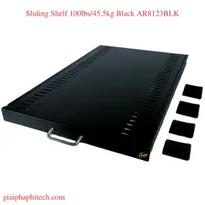 Sliding Shelf 100lbs/45.5kg Black AR8123BLK