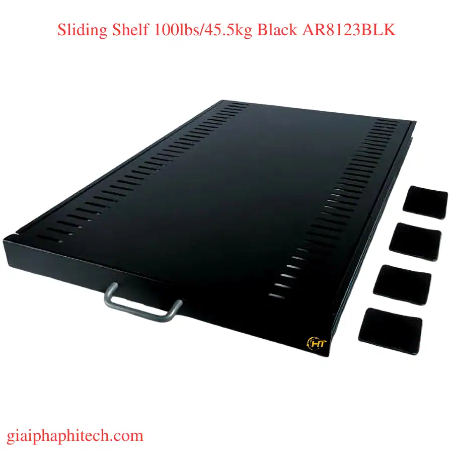 Sliding Shelf 100lbs/45.5kg Black AR8123BLK