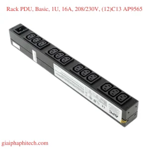 Thanh nguồn PDU 1U, 16A,mã AP9565 hỗ trợ 12 cổng C13
