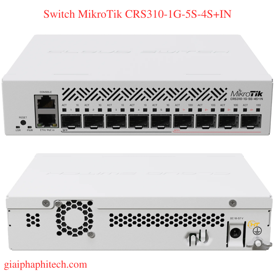 Switch MikroTik CRS310-1G-5S-4S+IN