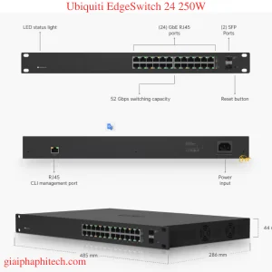 Thiết bị chuyển mạch - Ubiquiti EdgeSwitch 24 250W