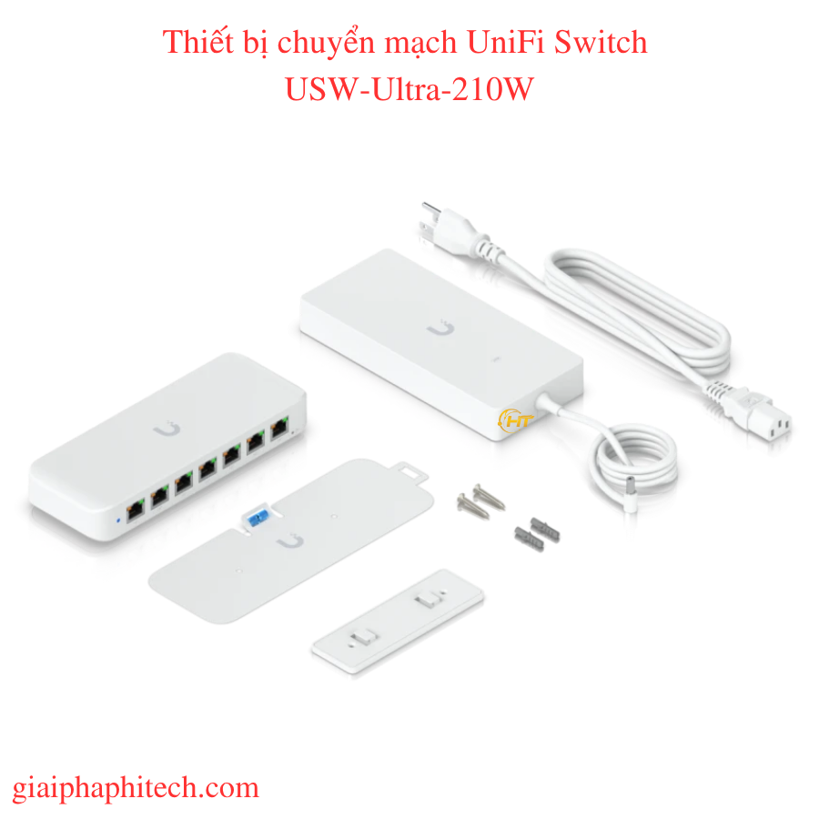 Thiết bị chuyển mạch UniFi Switch USW-Ultra-210W đầy đủ phụ kiện