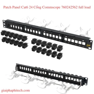 Patch Panel Cat6 24 Cổng Commscope mã 760242562 full load