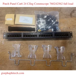 Bộ Patch Panel Cat6 24 Cổng Commscope mã 760242562 đã bao gồm nhân mạng / ổ cắm cat6 utp