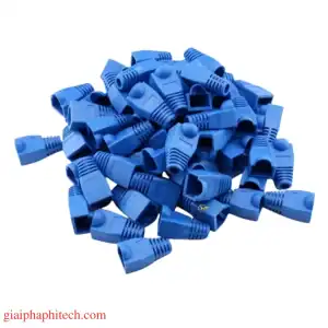 đầu chụp xanh dương cho cáp mạng